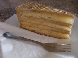 Karamellkrém szelet